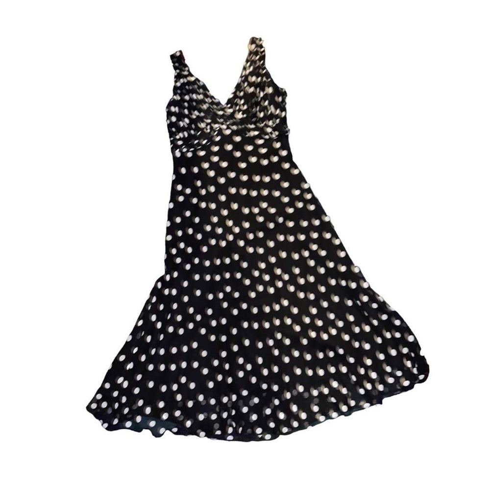Adriana Papell polka dot dress